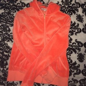 Juicy Couture zip up w gold lettering