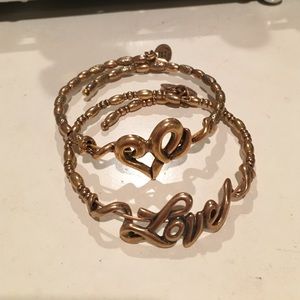2 Alex and Ani wrap bracelets.
