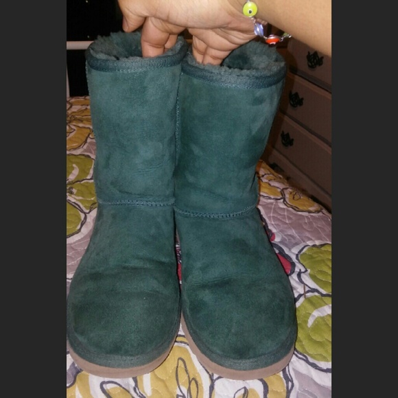 Green UGG boots