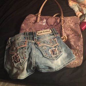 HOLD rock revival shorts and MK purse