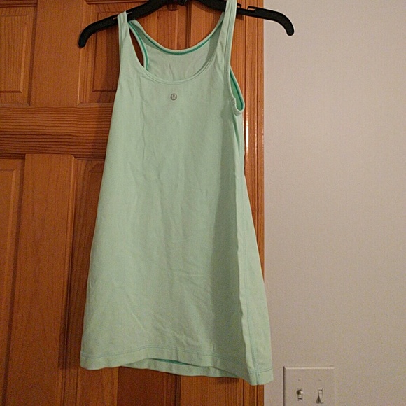 Neon green lulu tank top