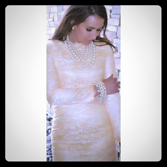 brocade body con dress