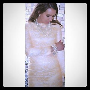 brocade body con dress