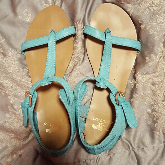 Blue sandals