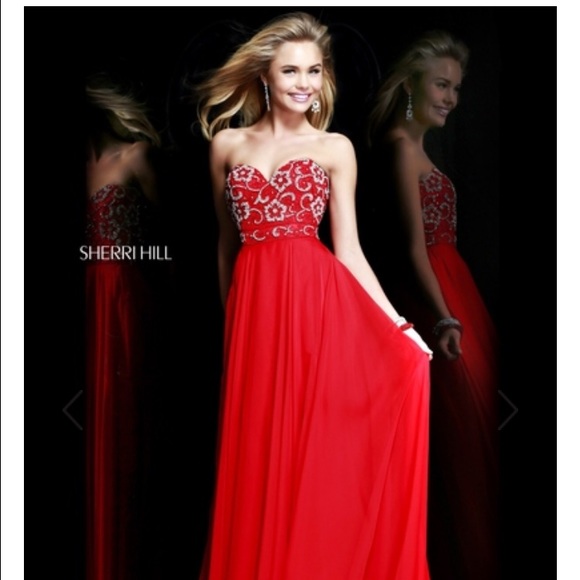 SHERRI HILL RED DRESS