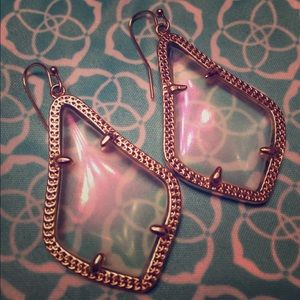Kendra Scott Clear Iridescent Alex Earrings