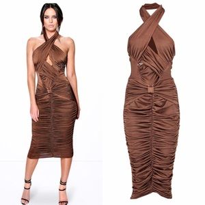 Boho Exotic Halter Midi Dress 💃🏽🌹