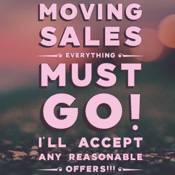 Moving sale