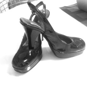 Miu Miu  black patent leather high heels