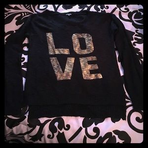 Charlotte Russe LOVE sweater