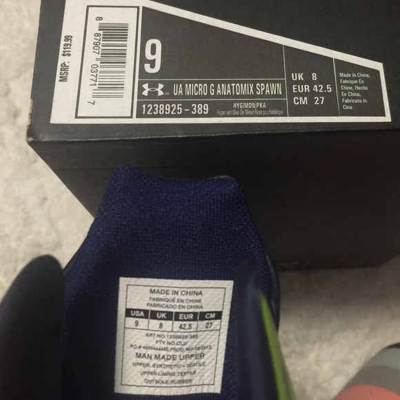 🔵NWB UA MICRO G ANATOMIX SPAWN BASKETBALL SHOES - Picture 4 of 4