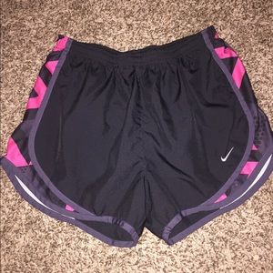 Nike Pink and Black Dri Fit shorts sz M