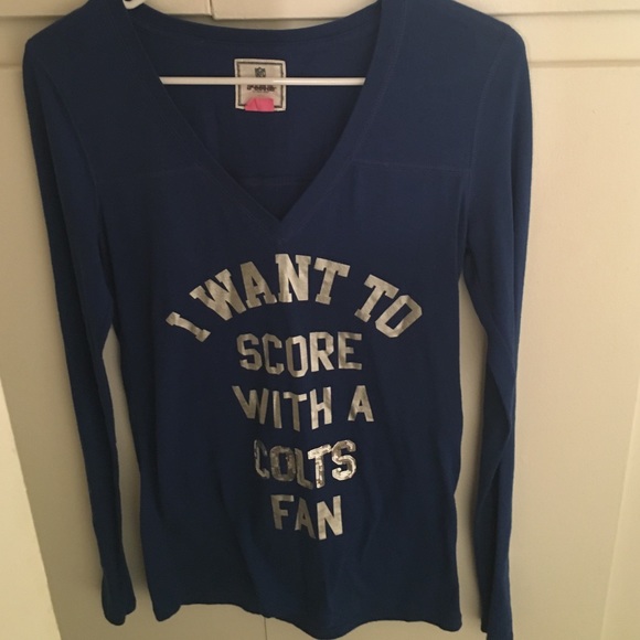 PINK Indianapolis Colts Long Sleeve T-Shirt