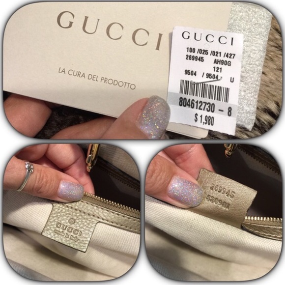 Authentic⚜️Gucci Like New Large handbag - Picture 4 of 4