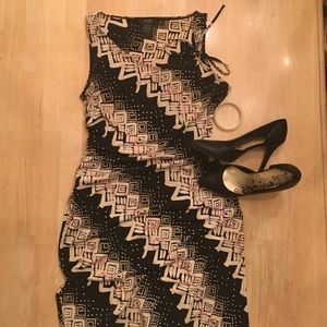 BCBG tribal print dress