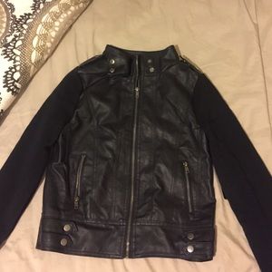 Faux leather jacket