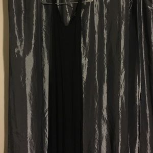 Sexy Black Crisscross-back Maxi Dress