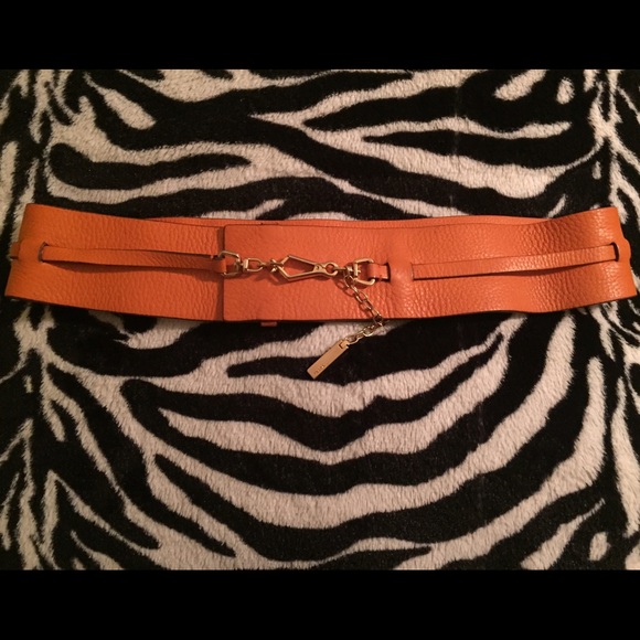 Orange PRADA Milano waist belt -size 32/80