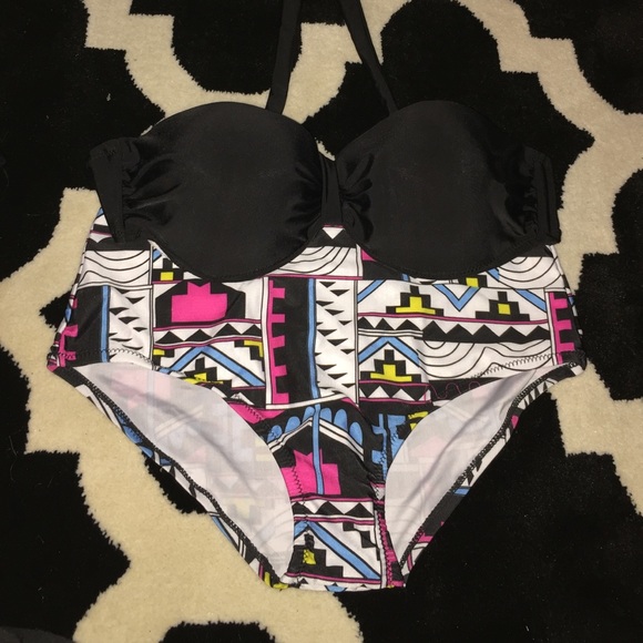 High waisted swimsuit