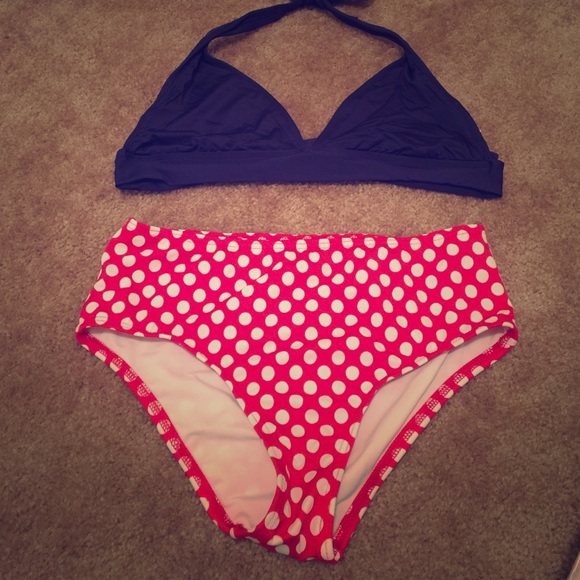 Bundle for @candiw75!  Dot bottoms/navy top
