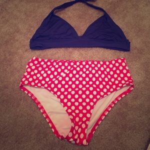 Bundle for @candiw75!  Dot bottoms/navy top