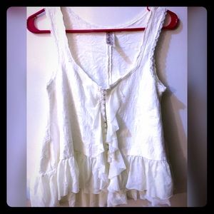 Free People Ruffle blouse