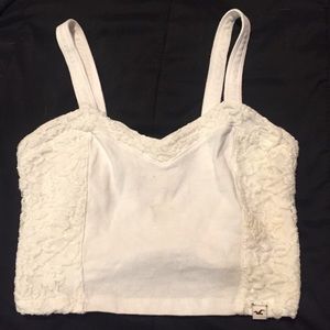 white crop top