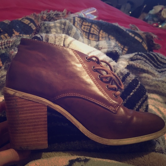 Brown Heeled Boots
