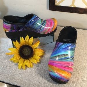 Dansko Shoes Like New Cool Rainbow Multi Comfort Poshmark