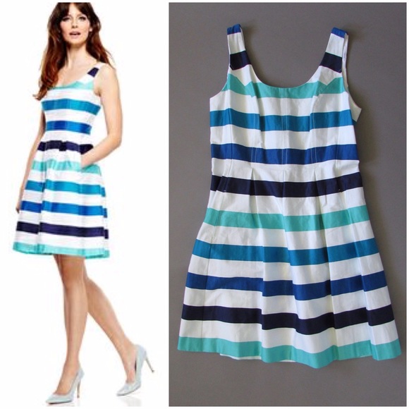 🔺SOLD🔻 NINE WEST Sleeveless Retro Stripes Dress