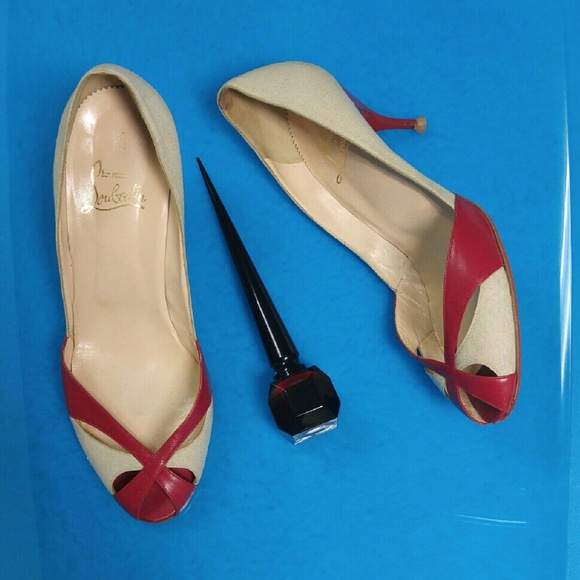 Louboutin 41 Vintage Shelley Pump 90 mm - Picture 2 of 4