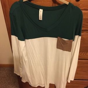 Color block tunic size large - NEW !
