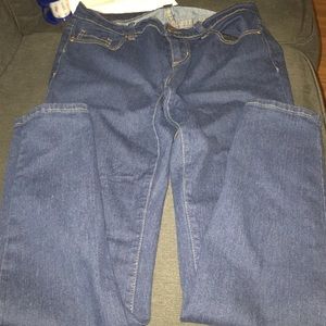 Dark denim skinny jeans