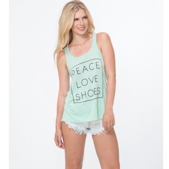 "Peace, Love, Shoes" Aqua tank