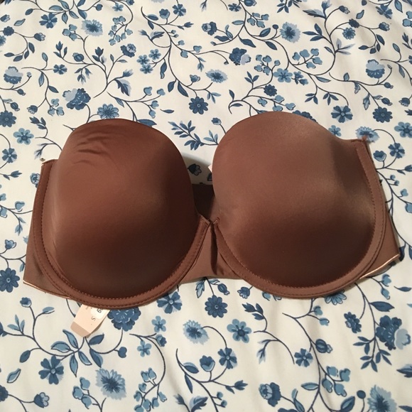 Victoria Secret Strapless Dark Nude Bra