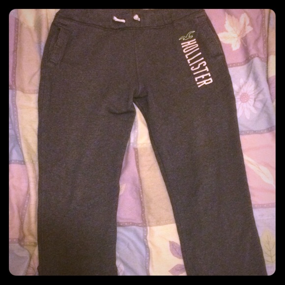hollister sweatpants men's large