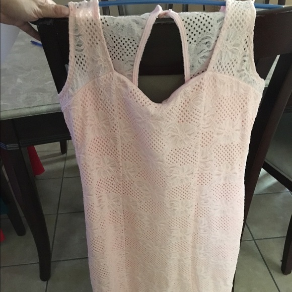 Blush color dress