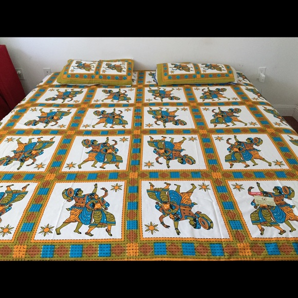 Rajasthani Jaipuri Traditional Floral King Size Double Bed  Jaipuri bedsheet