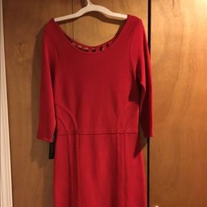 Red bondage Dress by Bebe