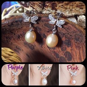 🆕🔴Last One🔴 Pink Pearl Silver earrings