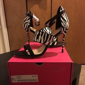 Black & White Zebra Print Sandals