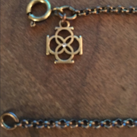 VINTAGE DARK BLUE STONES & RHINESTONES NECKLACE - Picture 6 of 6