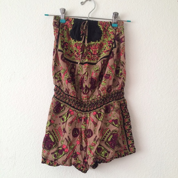 Tribal print romper
