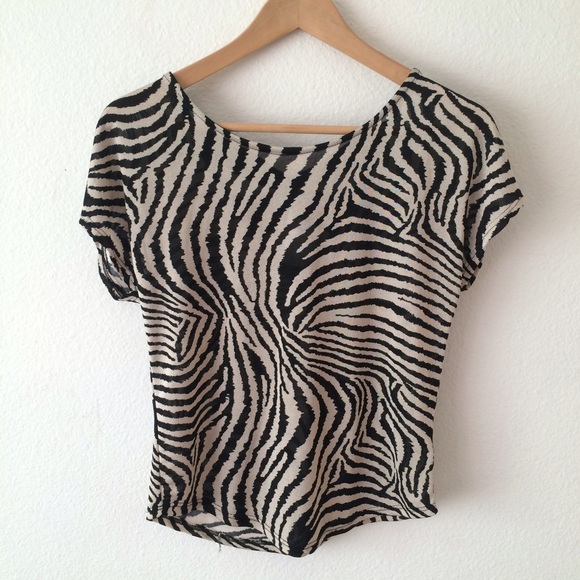 Zebra print top