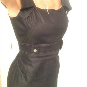 Dark Denim London Times dress fully Lined top.