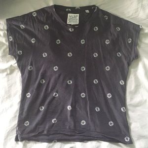 Jack Wills vintage wash black t-shirt
