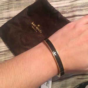 Kate Spade black and gold bangle