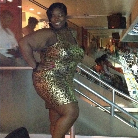 Black and gold racerback dress