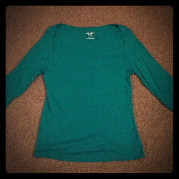 Amazing Teal Boatneck 3/4 sleeve blouse!