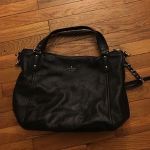 Kate Spade black leather bag, great for work